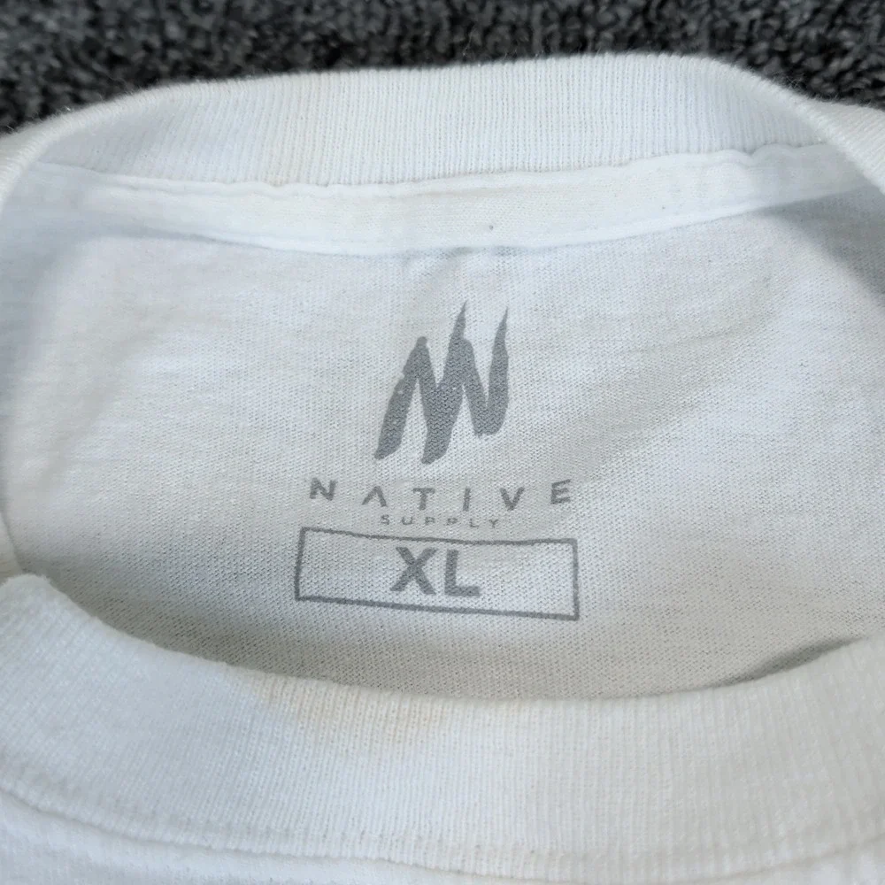 Native Supply Streetwear Created to Flourish Graphic Tee Mens XL White Cotton
